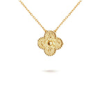 [LUXE JEWELRY]CLOVER 15MM SINGLE FLOWER NECKLACE COLLECTION