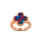 [LUXE JEWELRY]CLOVER RING ROSE GOLD COLLECTION