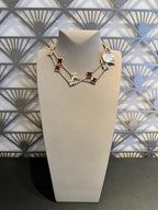[LUXE JEWELRY]CLOVER 20 MOTIFS LASER CARNELIAN NECKLACE