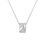 [LUXE JEWELRY]LIENS EVIDENCE DIAMOND PAVED NECKLACE