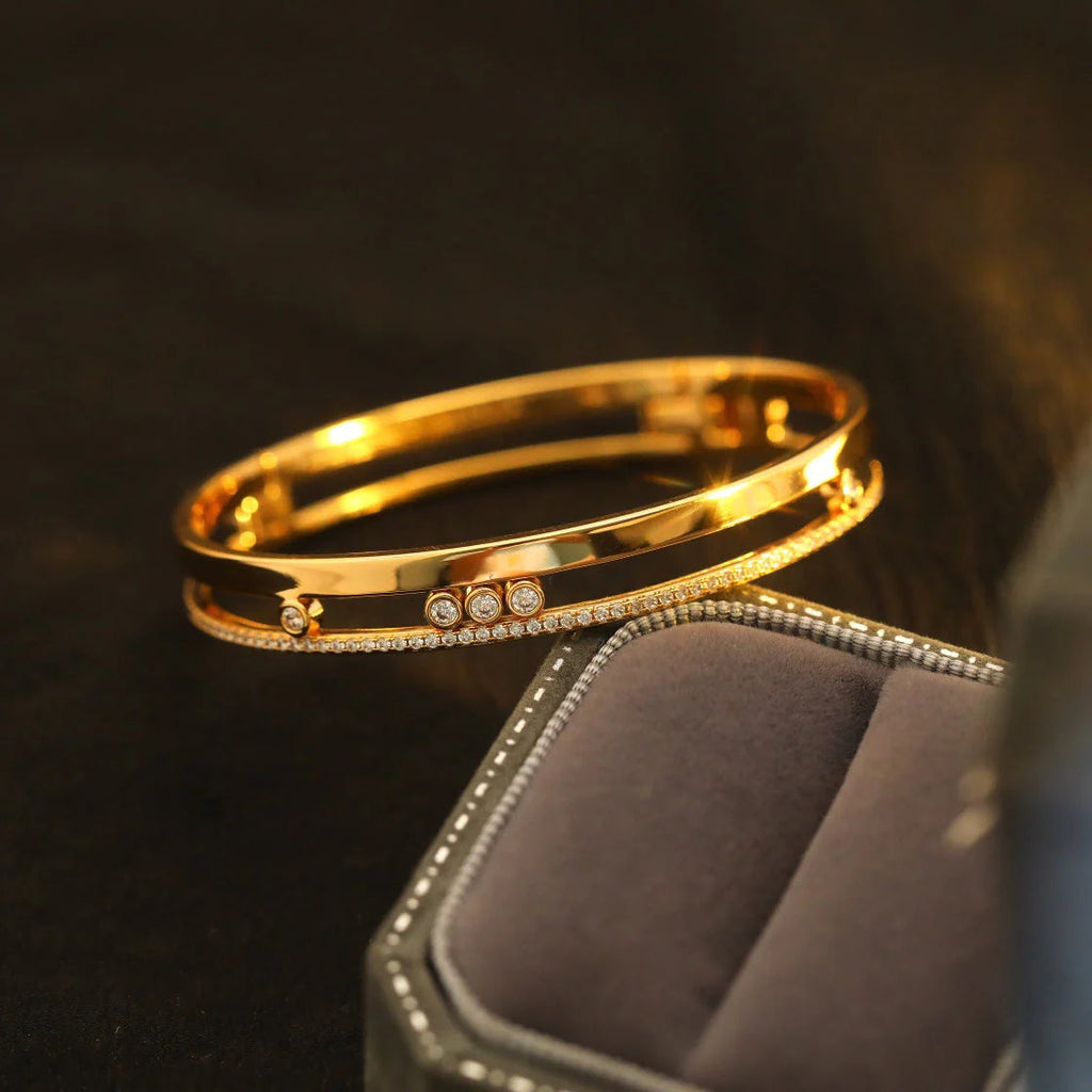 [LUXE JEWELRY]Move Romane Diamond Bangle Bracelet