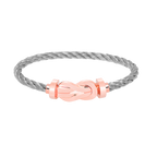 [LUXE JEWELRY]CHANCE LARGE 8 FIGURE BUCKLE NO DIAMOND BRACELET ROSE GOLD
