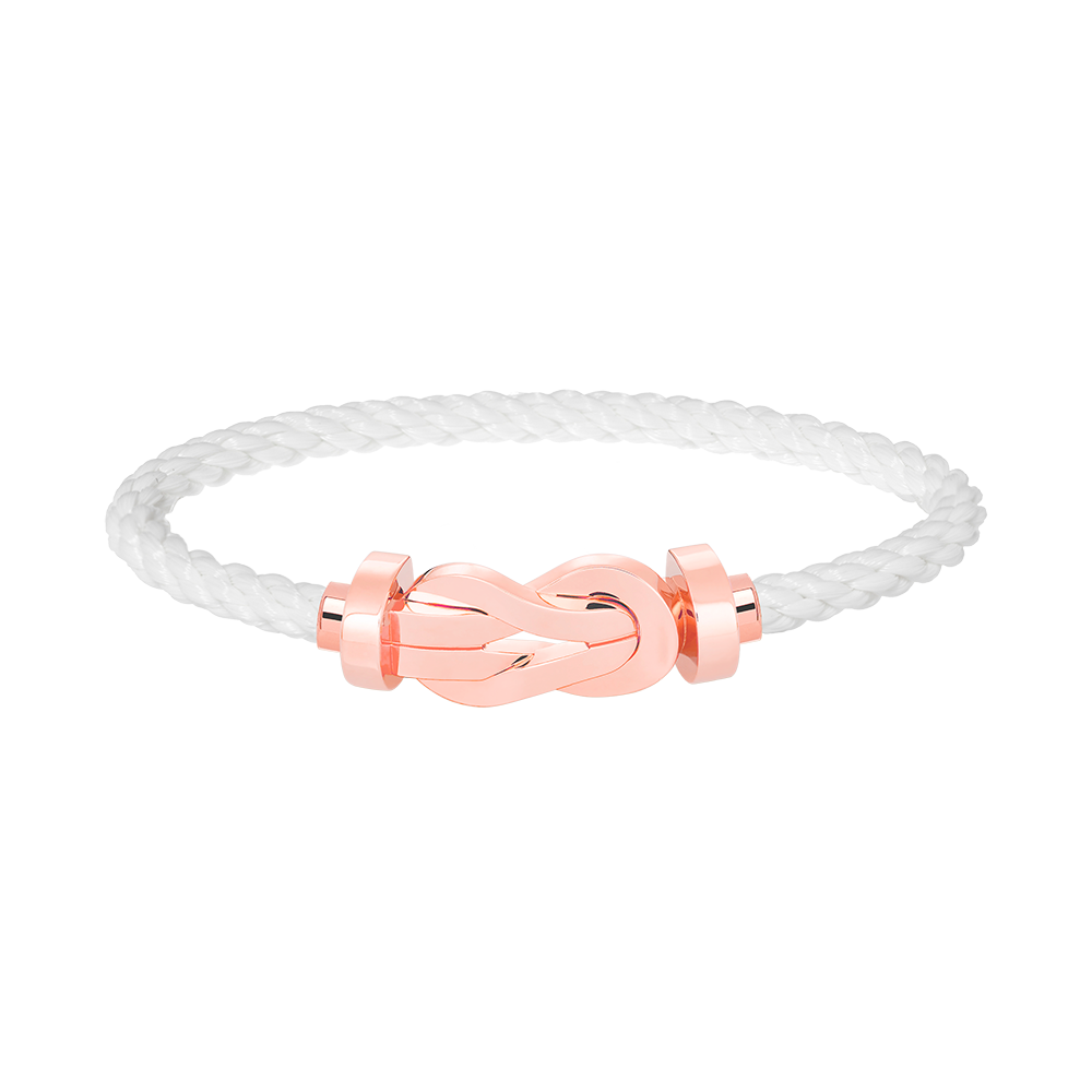 [LUXE JEWELRY]CHANCE LARGE 8 FIGURE BUCKLE NO DIAMOND BRACELET ROSE GOLD