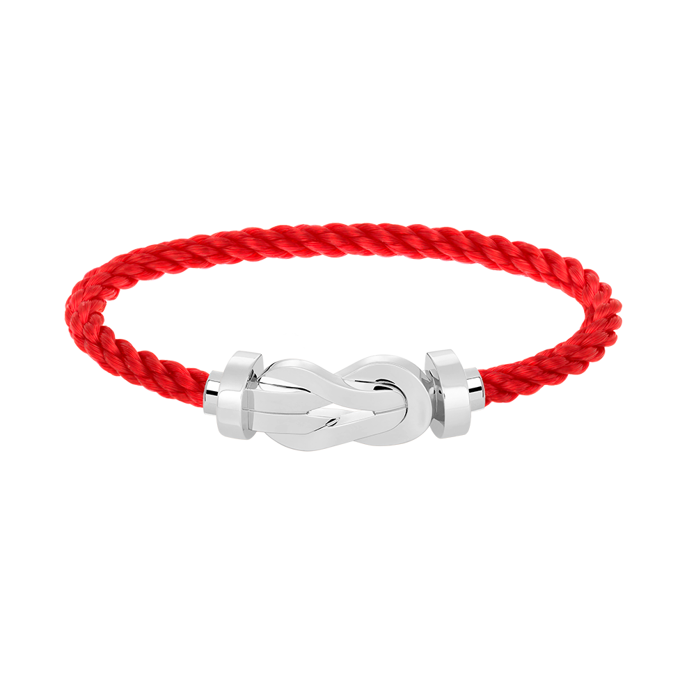 [LUXE JEWELRY]CHANCE LARGE 8 FIGURE BUCKLE NO DIAMOND BRACELET SILVER