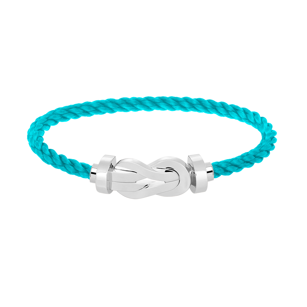 [LUXE JEWELRY]CHANCE LARGE 8 FIGURE BUCKLE NO DIAMOND BRACELET SILVER