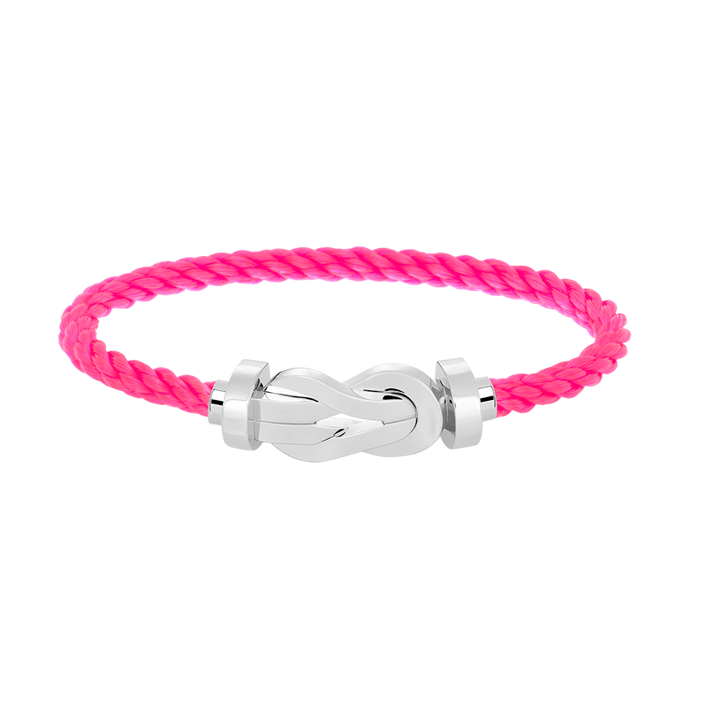 [LUXE JEWELRY]CHANCE LARGE 8 FIGURE BUCKLE NO DIAMOND BRACELET SILVER