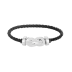[LUXE JEWELRY]CHANCE LARGE 8 FIGURE BUCKLE NO DIAMOND BRACELET SILVER