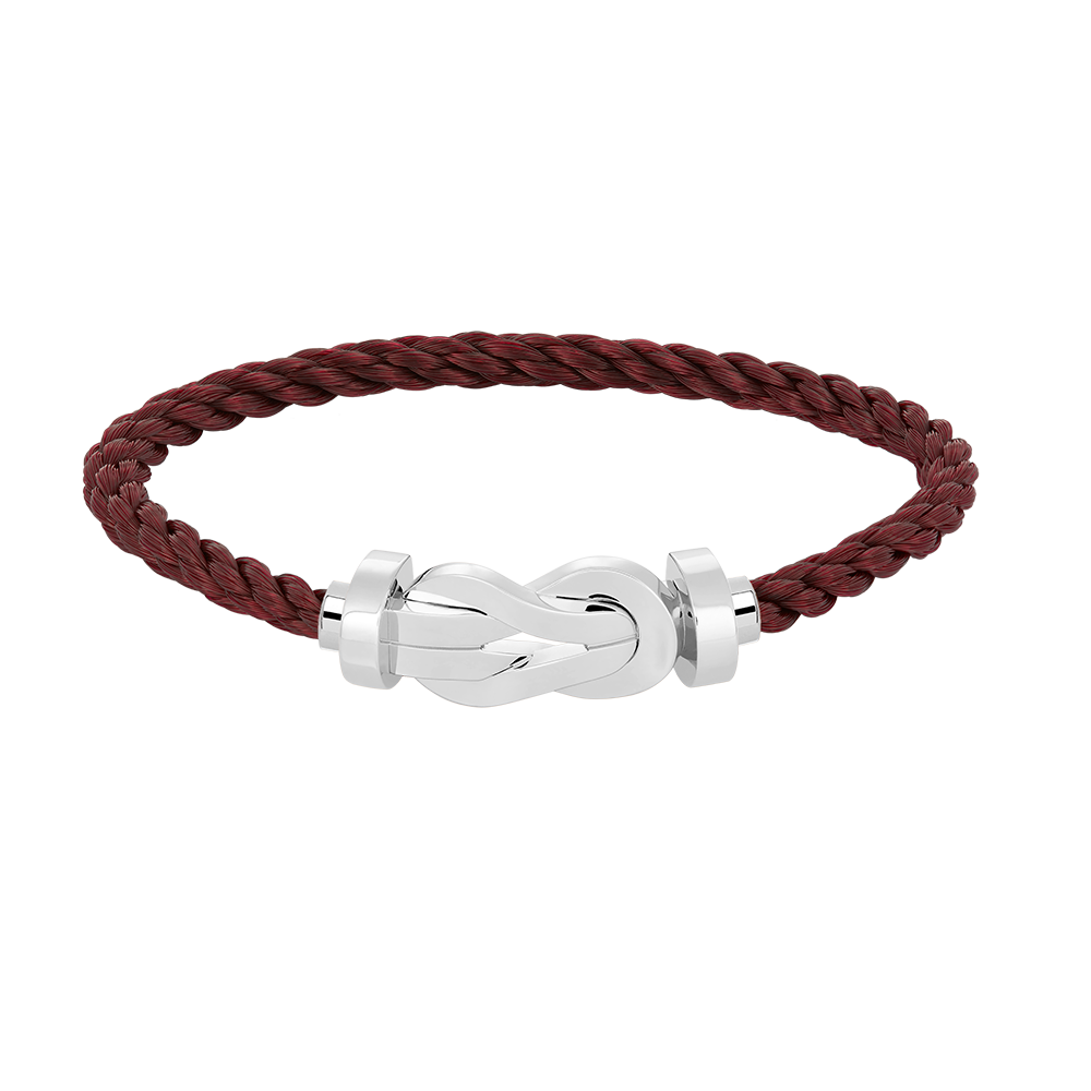 [LUXE JEWELRY]CHANCE LARGE 8 FIGURE BUCKLE NO DIAMOND BRACELET SILVER