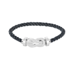 [LUXE JEWELRY]CHANCE LARGE 8 FIGURE BUCKLE NO DIAMOND BRACELET SILVER