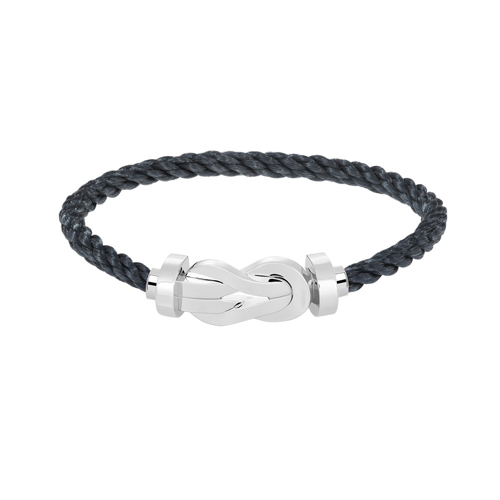 [LUXE JEWELRY]CHANCE LARGE 8 FIGURE BUCKLE NO DIAMOND BRACELET SILVER