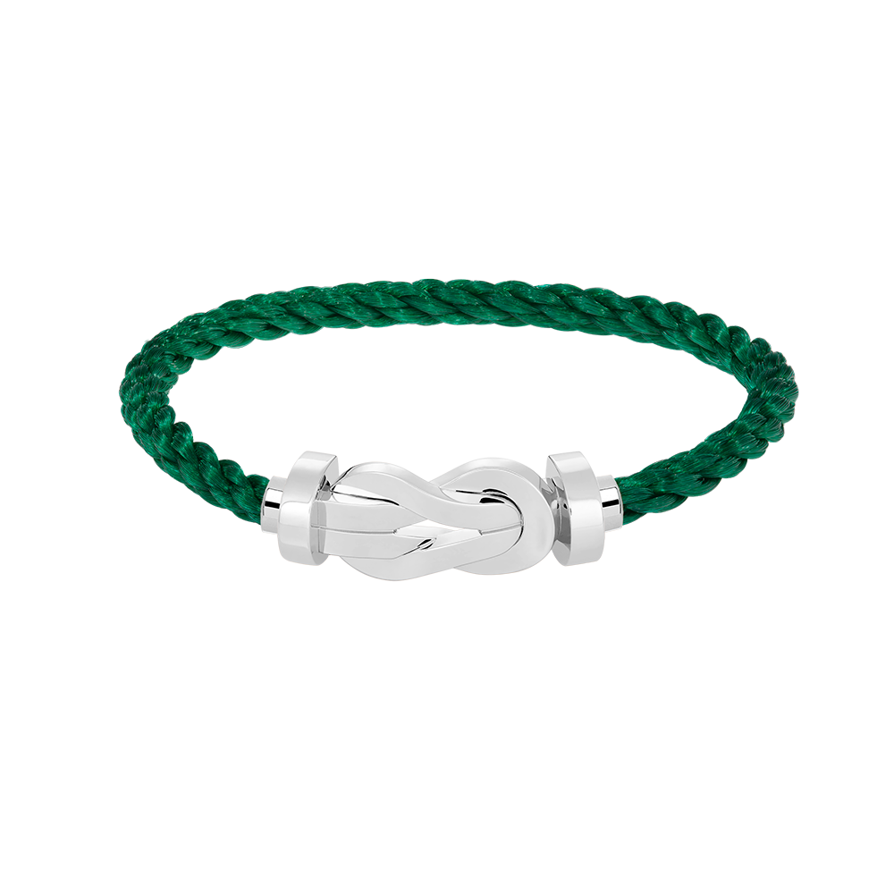 [LUXE JEWELRY]CHANCE LARGE 8 FIGURE BUCKLE NO DIAMOND BRACELET SILVER