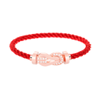 [LUXE JEWELRY]CHANCE LARGE 8 FIGURE BUCKLE HALF DIAMOND BRACELET ROSE GOLD