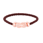 [LUXE JEWELRY]CHANCE LARGE 8 FIGURE BUCKLE HALF DIAMOND BRACELET ROSE GOLD