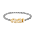 [LUXE JEWELRY]CHANCE LARGE 8 FIGURE BUCKLE FULLDIAMOND BRACELET GOLD