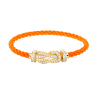 [LUXE JEWELRY]CHANCE LARGE 8 FIGURE BUCKLE FULLDIAMOND BRACELET GOLD