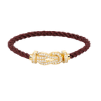 [LUXE JEWELRY]CHANCE LARGE 8 FIGURE BUCKLE FULLDIAMOND BRACELET GOLD