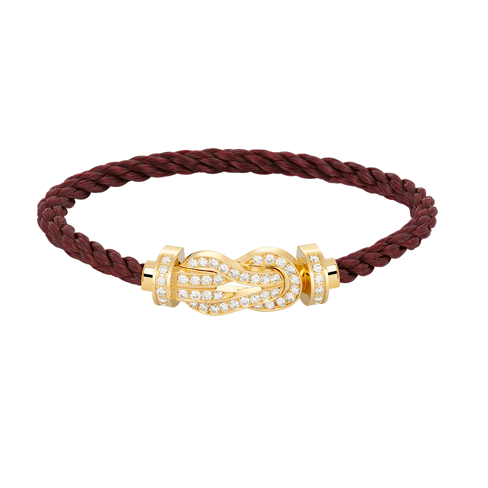 [LUXE JEWELRY]CHANCE LARGE 8 FIGURE BUCKLE FULLDIAMOND BRACELET GOLD