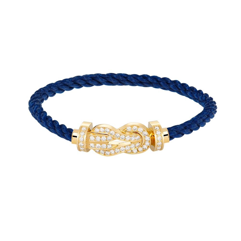 [LUXE JEWELRY]CHANCE LARGE 8 FIGURE BUCKLE FULLDIAMOND BRACELET GOLD