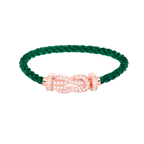 [LUXE JEWELRY]CHANCE LARGE 8 FIGURE BUCKLE FULL DIAMOND BRACELET ROSE GOLD