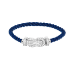 [LUXE JEWELRY]CHANCE LARGE 8 FIGURE BUCKLE FULL DIAMOND BRACELET SILVER