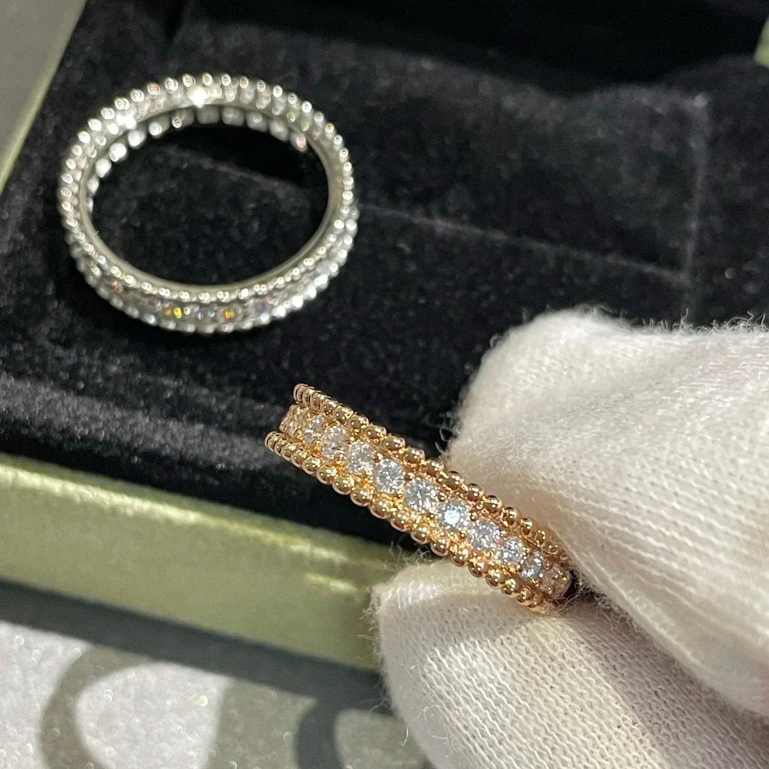 [LUXE JEWELRY]PERLEE DIAMOND ROSE GOLD RING