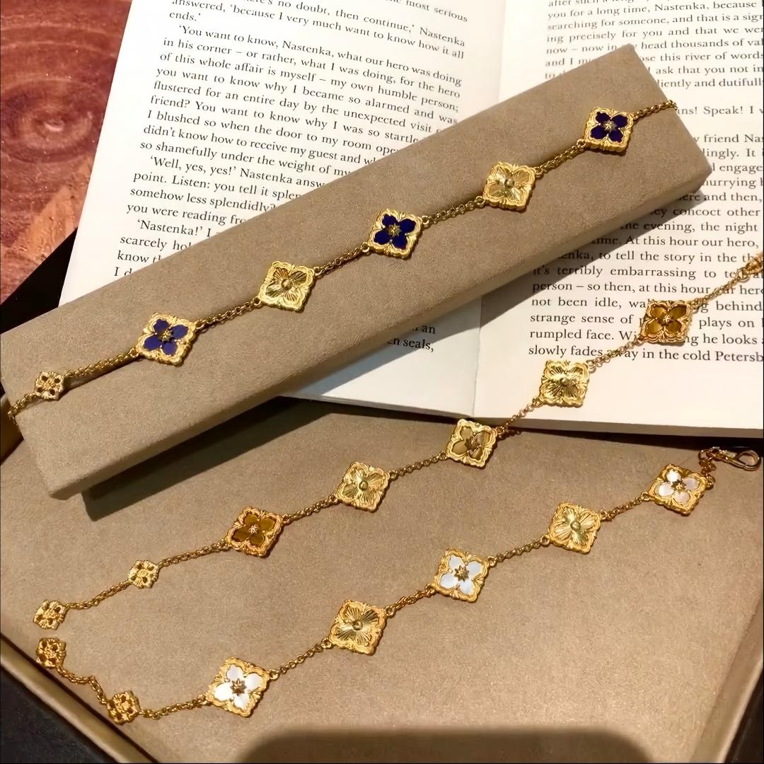 [LUXE JEWELRY] OPERA 5 MOTIFS TULLE ENAMEL BRACELET