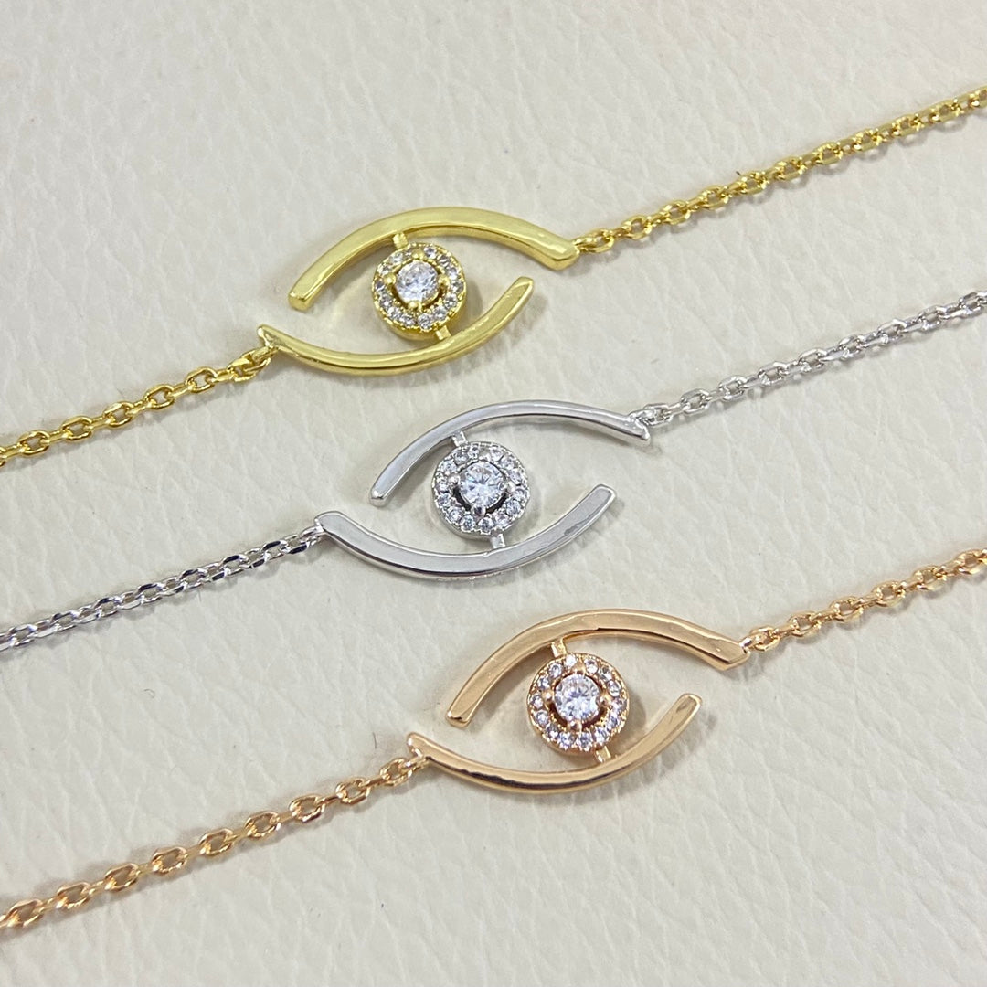[LUXE JEWELRY]Lucky Eye Pave-Set Diamond Bracelet