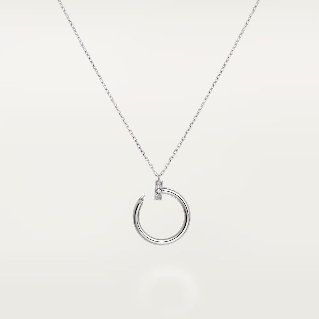 [LUXE JEWELRY] JUSTE NECKLACE HALF DIAMOND