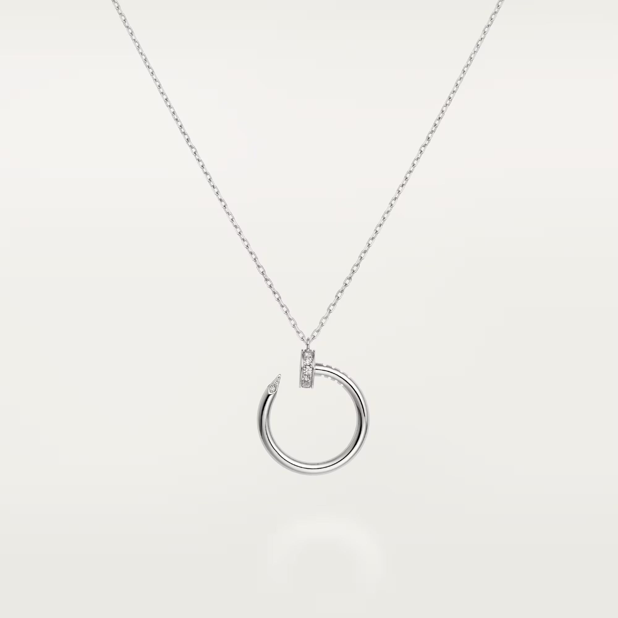 [LUXE JEWELRY] JUSTE NECKLACE HALF DIAMOND