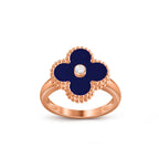 [LUXE JEWELRY]CLOVER DIAMOND RING ROSE GOLD COLLECTION