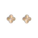 [LUXE JEWELRY]CLOVER SILVER 15MM EARRINGS COLLECTION