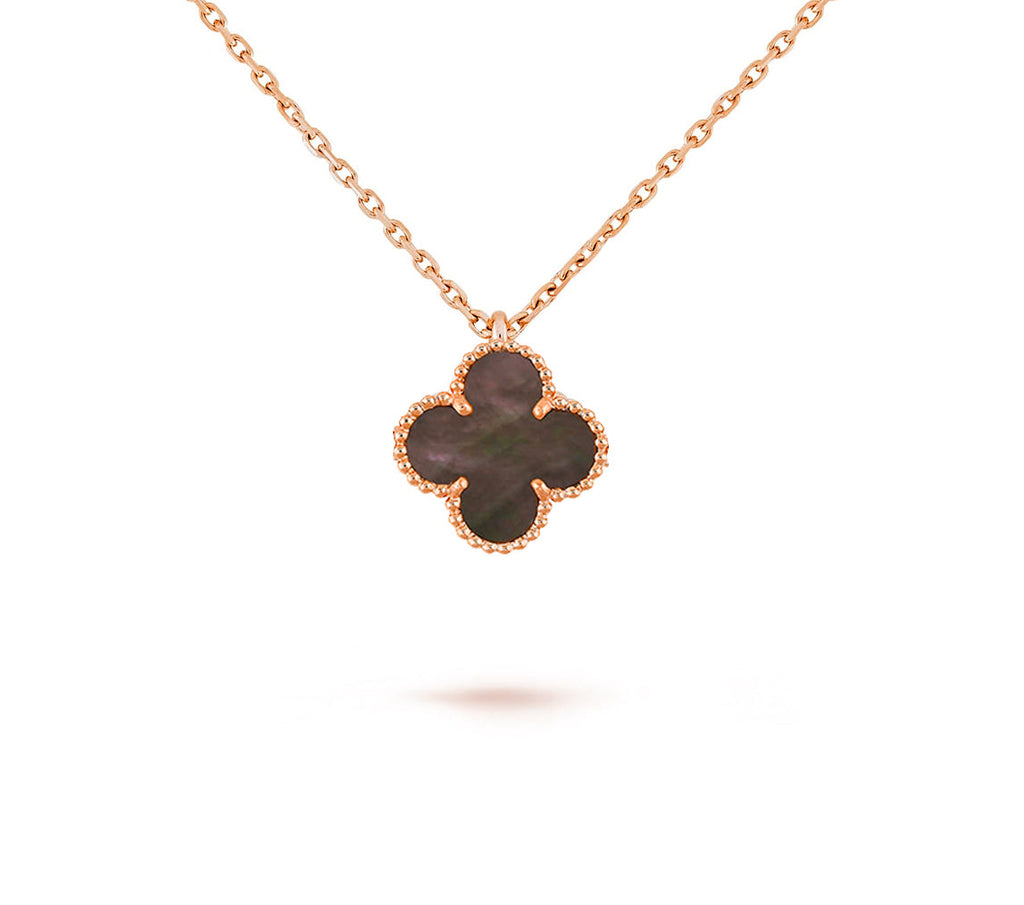 [LUXE JEWELRY]CLOVER MINI 9.5MM CARNELIANS NECKLACE COLLECTION