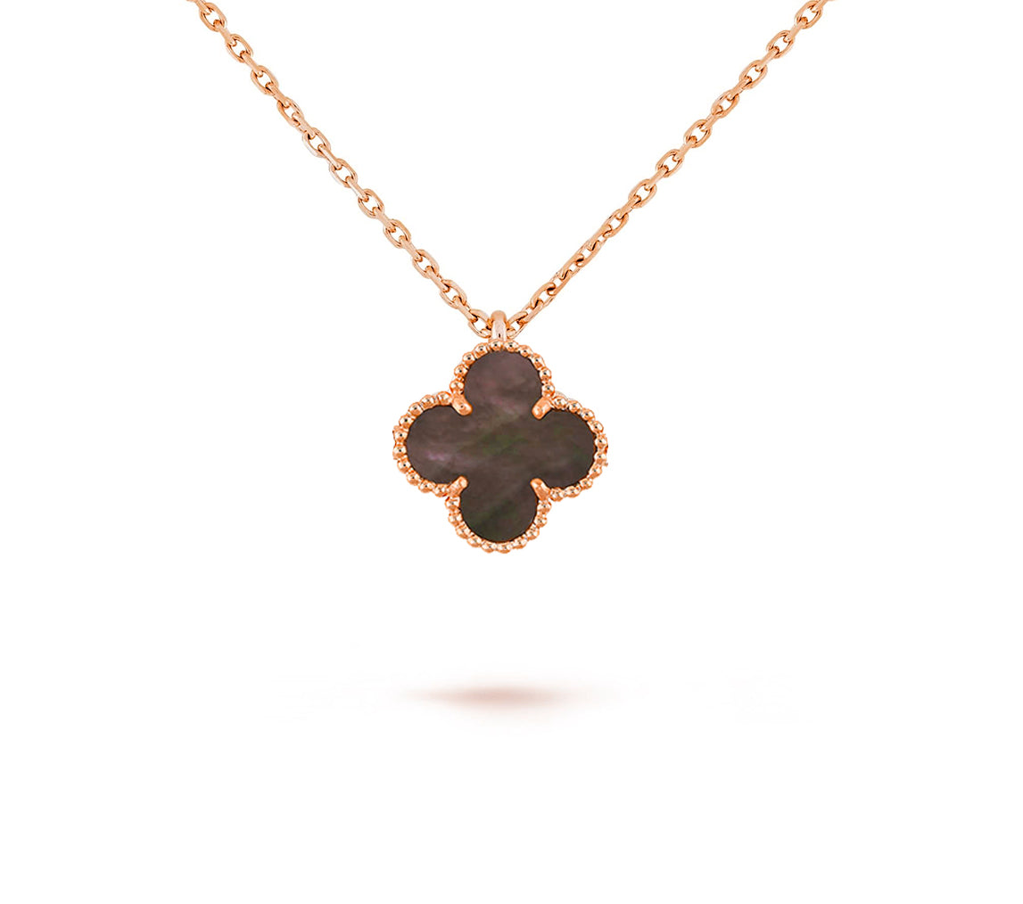 [LUXE JEWELRY]CLOVER MINI 9.5MM CARNELIANS NECKLACE COLLECTION