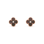 [LUXE JEWELRY]CLOVER  15MM DIAMOND EARRINGS COLLECTION