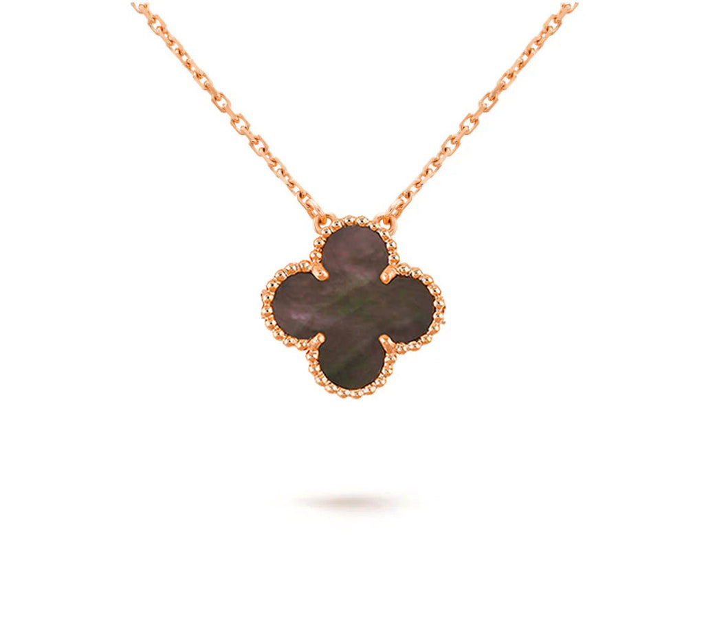 [LUXE JEWELRY]CLOVER 15MM SINGLE FLOWER NECKLACE COLLECTION