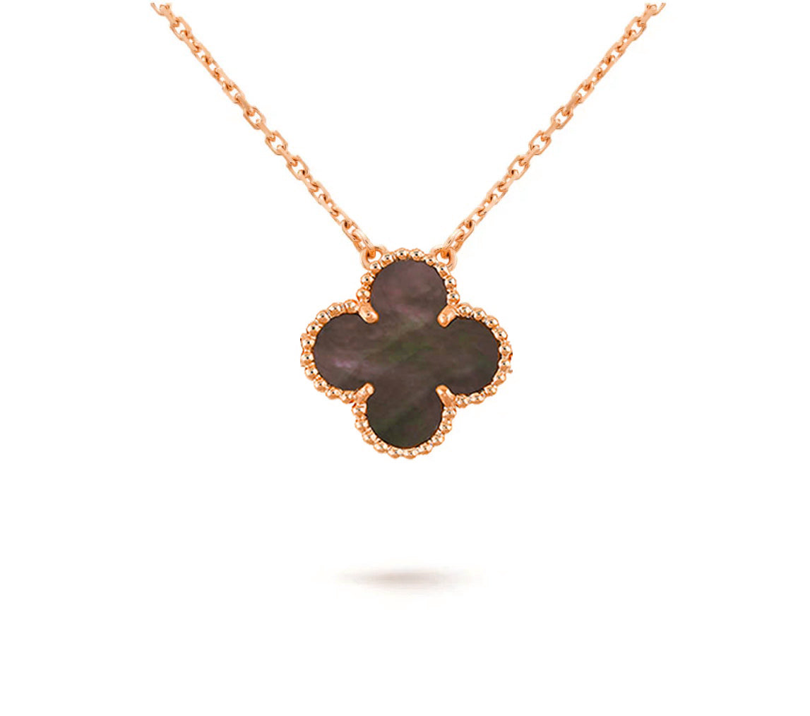 [LUXE JEWELRY]CLOVER 15MM SINGLE FLOWER NECKLACE COLLECTION