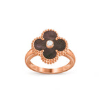 [LUXE JEWELRY]CLOVER DIAMOND RING ROSE GOLD COLLECTION