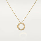 [LUXE JEWELRY] LOVE NECKLACE 16MM  FULL DIAMOND