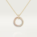 [LUXE JEWELRY] TRINITY LARGE FULL DIAMOND  NECKLACE