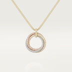 [LUXE JEWELRY] TRINITY LARGE FULL DIAMOND  NECKLACE