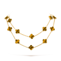 [LUXE JEWELRY]CLOVER 20 MOTIFS TIGER EYE ROSE GOLD