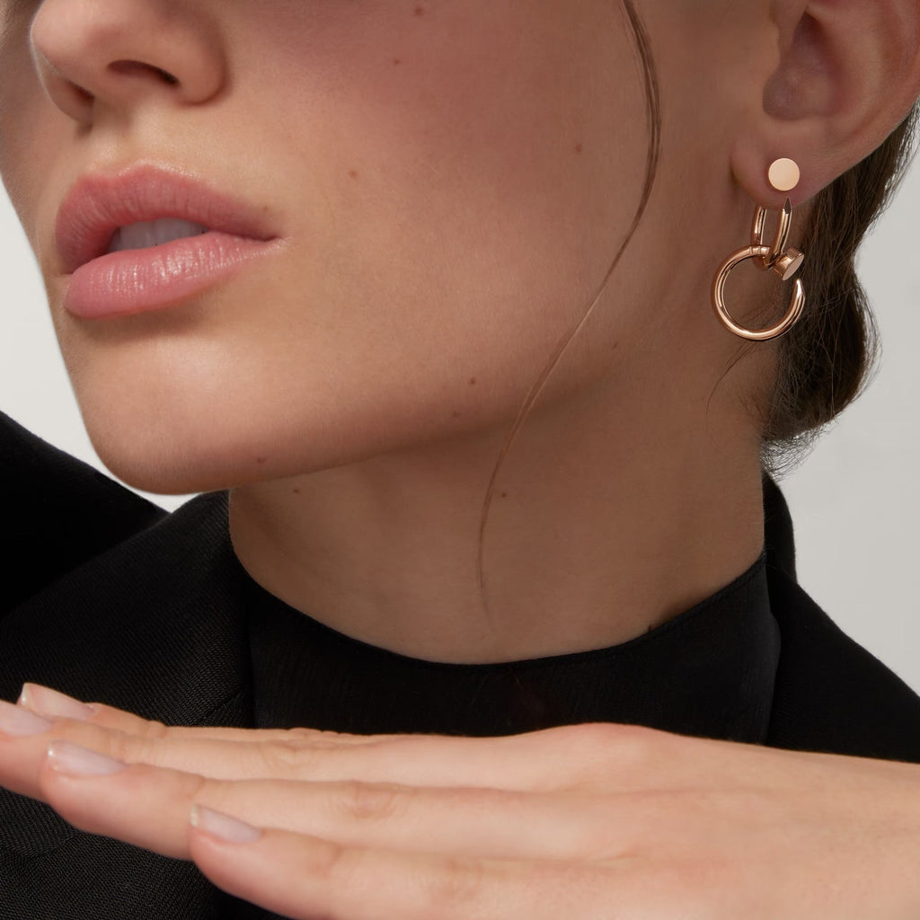 [LUXE JEWELRY] JUSTE NO DIAMOND DOUBLE EARRINGS