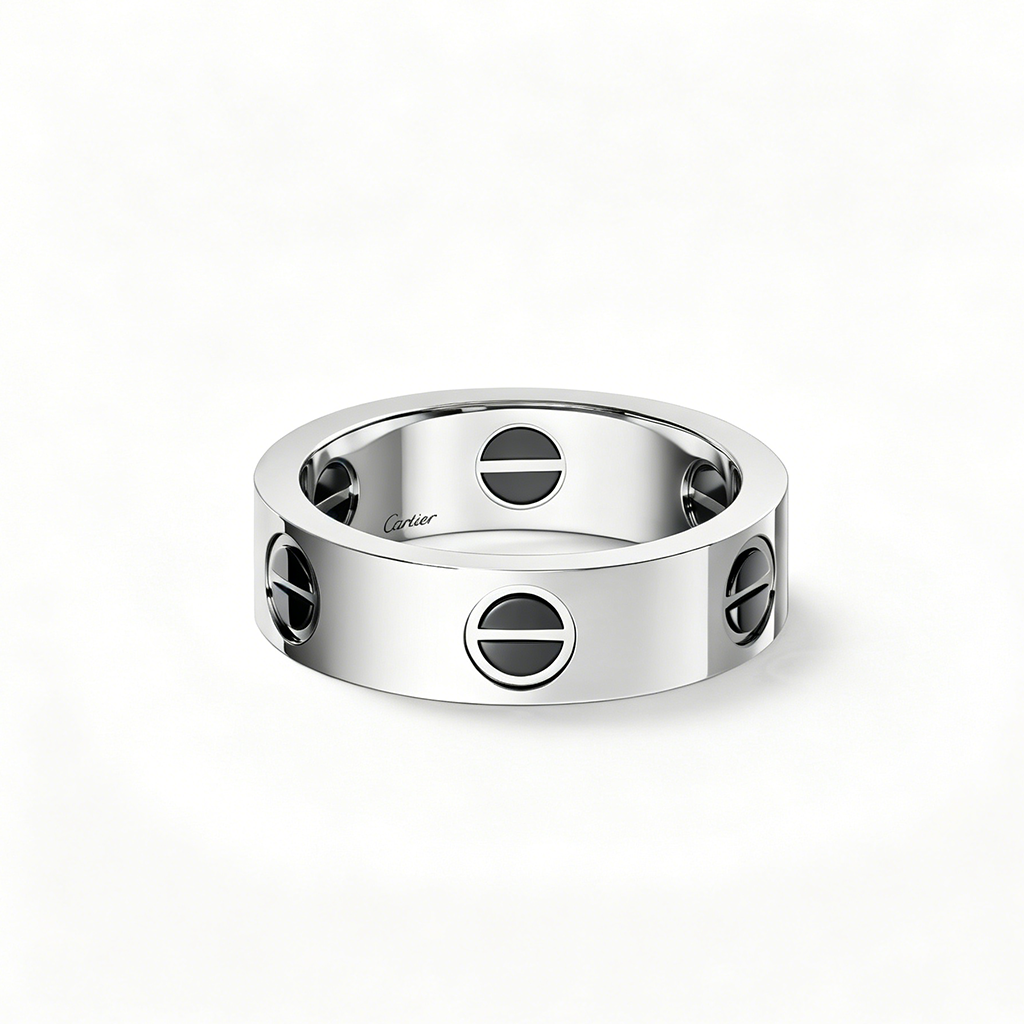 [LUXE JEWELRY] LOVE RING 5.5MM NO DIAMONDS  CERAMIC