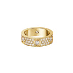 [LUXE JEWELRY] LOVE 5.5MM FULL-PAVE 6-DIAMOND RING