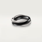 [LUXE JEWELRY] TRINITY 3.2MM RING BLACK CERAMIC