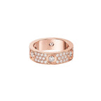[LUXE JEWELRY] LOVE 5.5MM FULL-PAVE 6-DIAMOND RING