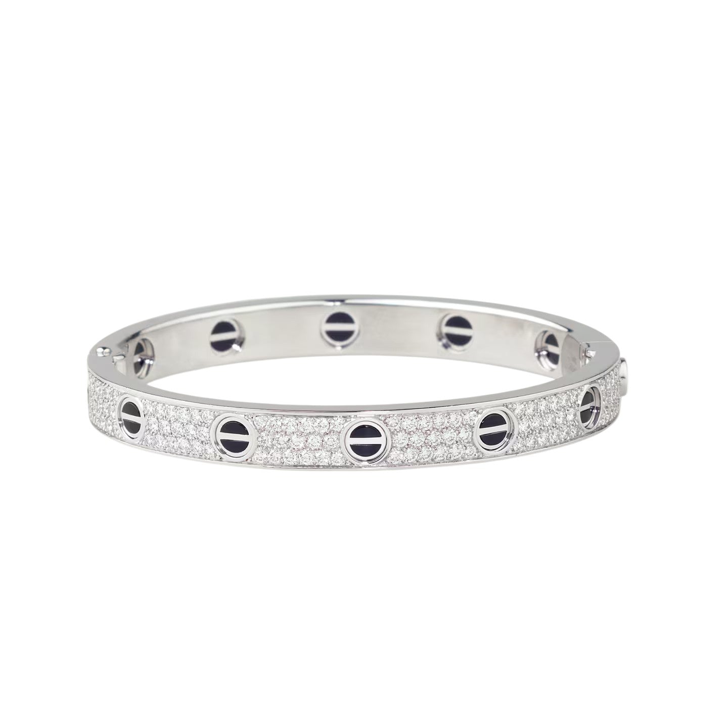 [LUXE JEWELRY] LOVE BRACELET 6.1MM DIAMOND-PAVED CERAMIC