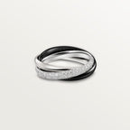 [LUXE JEWELRY] TRINITY 3.2MM RING BLACK CERAMIC