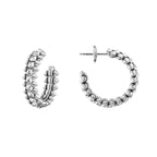 [LUXE JEWELRY] CLASH SMALL HOOP EARRINGS