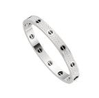 [LUXE JEWELRY] LOVE BRACELET 6.1MM DIAMOND-PAVED CERAMIC